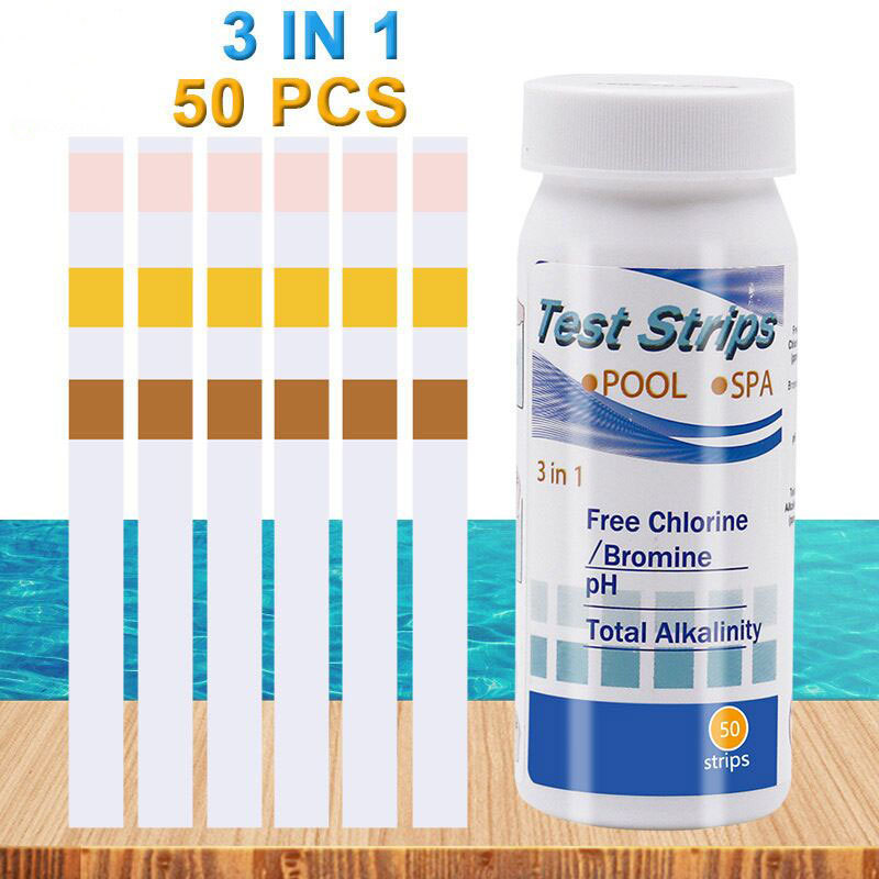 Water Testing Kit - Tiras de Teste de Cloro e