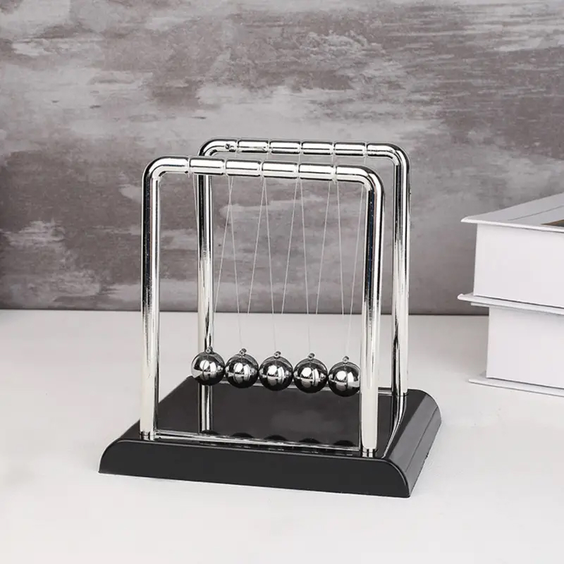 Newton Cradle Large - Bolas de equilíbrio de pêndulo Newton: