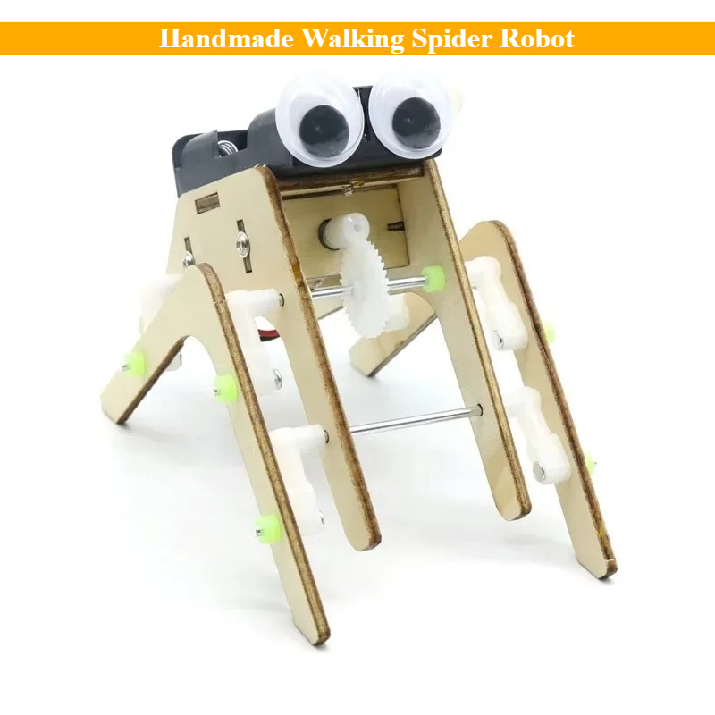 Science Diy Model - Imaginação diy artesanal andando aranha robô
