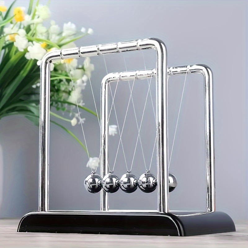 Newton Cradle Large - Clássico newtons berço de metal ornamento