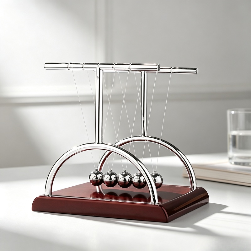 Newton Cradle Large - Pêndulo de Newton com Bolas de