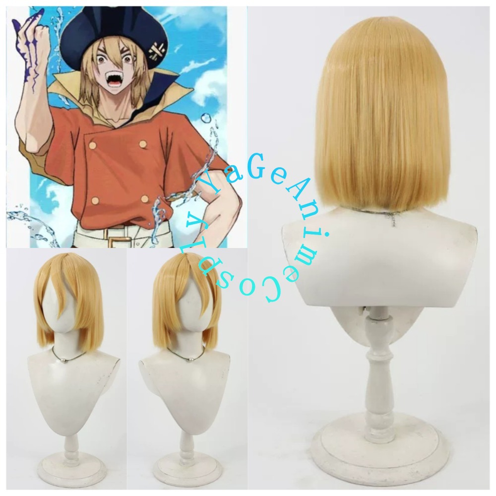 Science Nature - Peruca de Cosplay Dr. Stone Ryusui