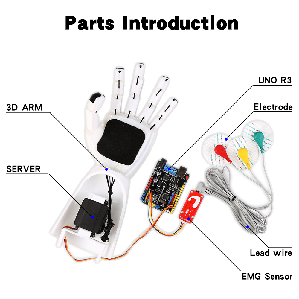 Sensor EMG Braço robótico Sens - Science Robot avaliação e preço