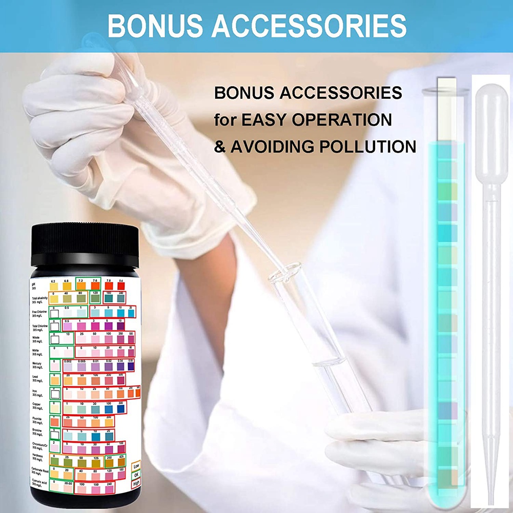 Tiras De Teste De Água Para Ág - Water Testing Kit avaliação e preço