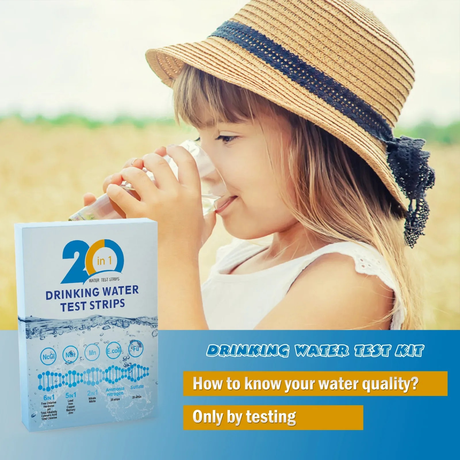 YAGO Kit de Teste de Água 20 e - Water Testing Kit avaliação e preço