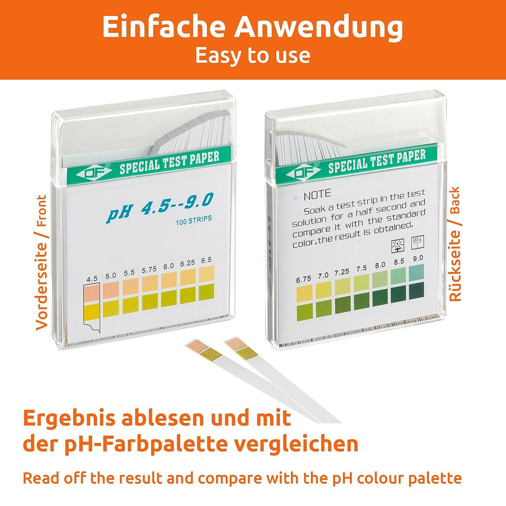 Kit com 100 Tiras de Papel PH  - Water Testing Kit avaliação e preço