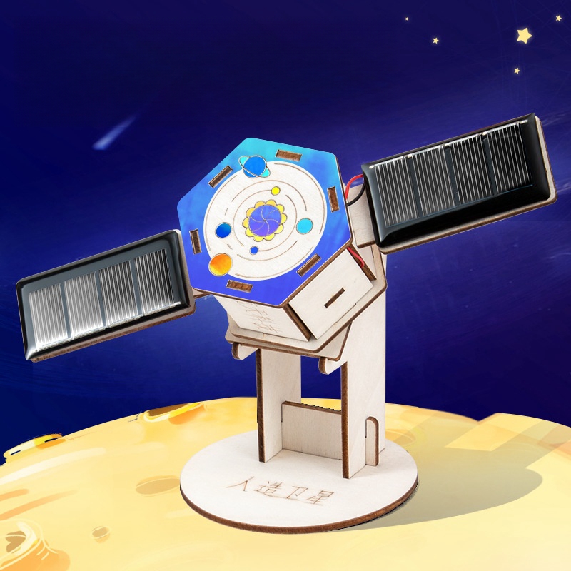 Diy solar satélite montagem ar - Science Nature avaliação e preço