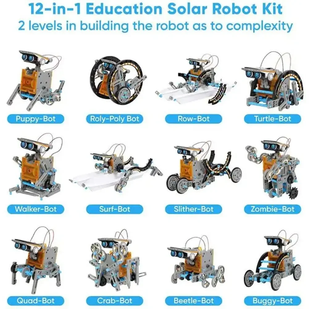 13 em 1 robô movido a energia  - Science Robot avaliação e preço