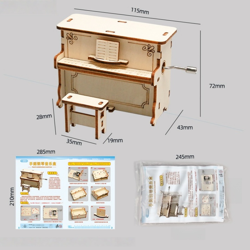 Piano Infantil DIY com Manivel - Science Diy Model avaliação e preço